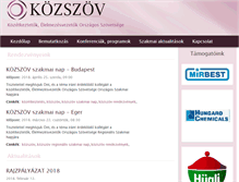 Tablet Screenshot of kozszov.hu
